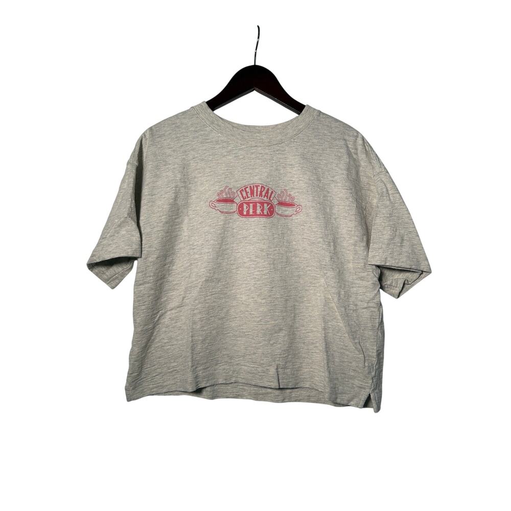 Gap Teen Central Perk T-Shirt Gray XXXL 18-20 Graphic Friends SS Cropped Casual